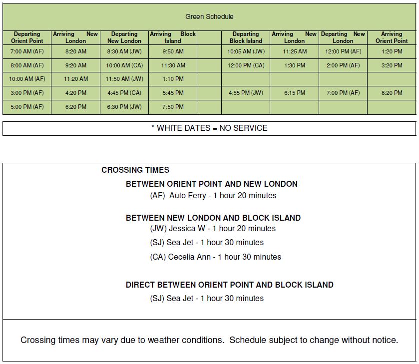 BIF Block Island Ferry